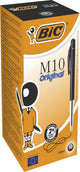 Bic balpen m10 clic schrijfbreedte 0,4 mm, medium (50 stuks)