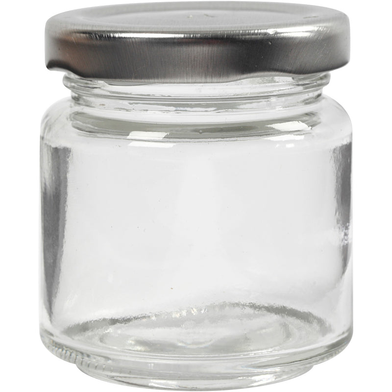 Afbeelding laden in galerijviewer, Https: www.cchobby.nl glazen-pot-h-6-5-cm-d-5-7-cm-100-ml-transparant-12-stuk-1-doos
