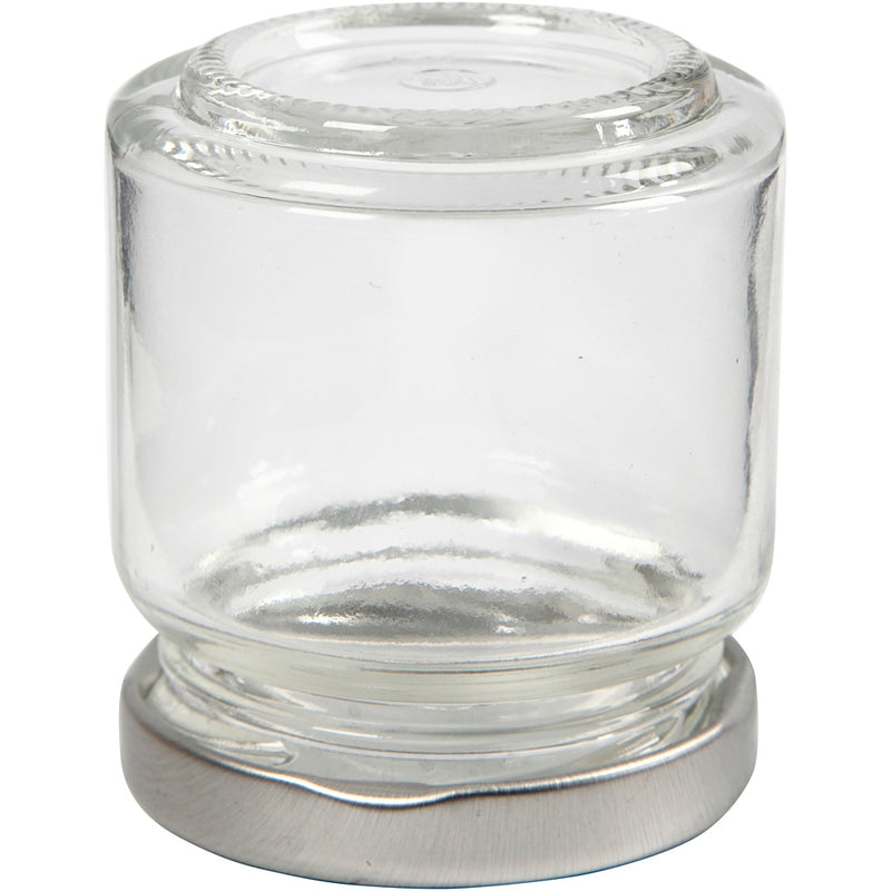 Afbeelding laden in galerijviewer, Https: www.cchobby.nl glazen-pot-h-6-5-cm-d-5-7-cm-100-ml-transparant-12-stuk-1-doos
