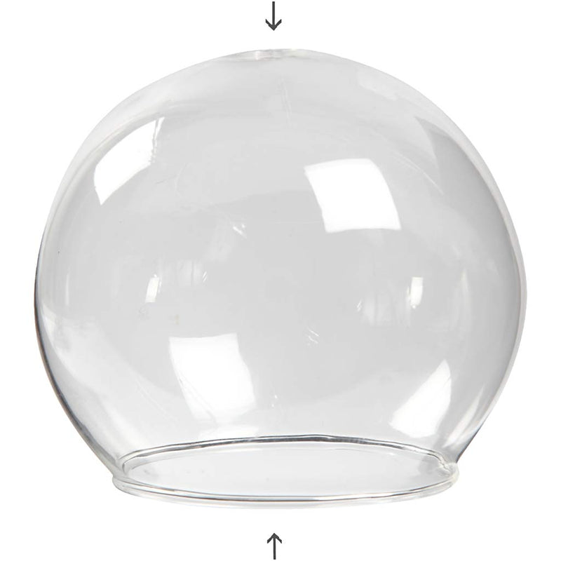 Afbeelding laden in galerijviewer, Https: www.cchobby.nl belvormig-glas-zonder-voet-d-8-cm-gatgrootte-5-cm-transparant-4-stuk-1-doos
