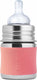 Pura speenfles 150 ml - plasticvrij - drinkfles - voorkomt maagkrampen - vaatwasserbestendig - inclusief siliconen speen, reisdop en sleeve - top is verwisselbaar - veelzijdig - rose