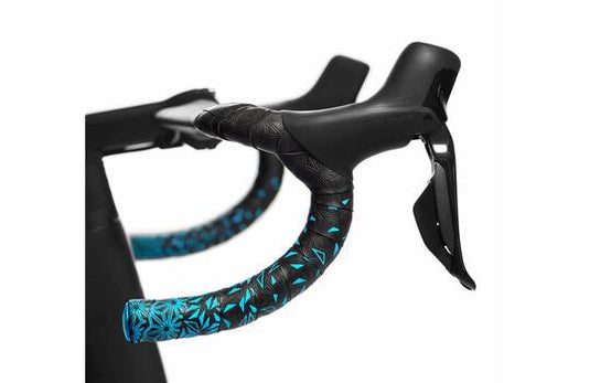 Supacaz - super sticky kush star fade stuurlint zwart neon blauw