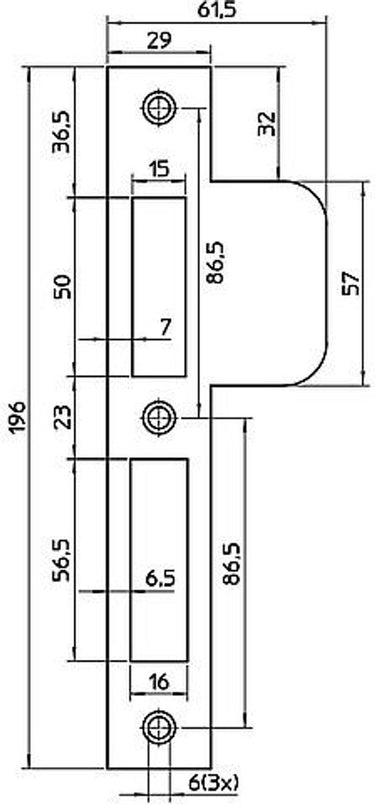 Nemef sluitplaat vp4000 17t - rvs - d2+4