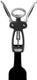 Innovine ™ kurkentrekker met dubbel hendel - graphite