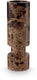 Vtwonen kandelaar - kaarsenhouder van marmer - bruin - 6.5x20cm