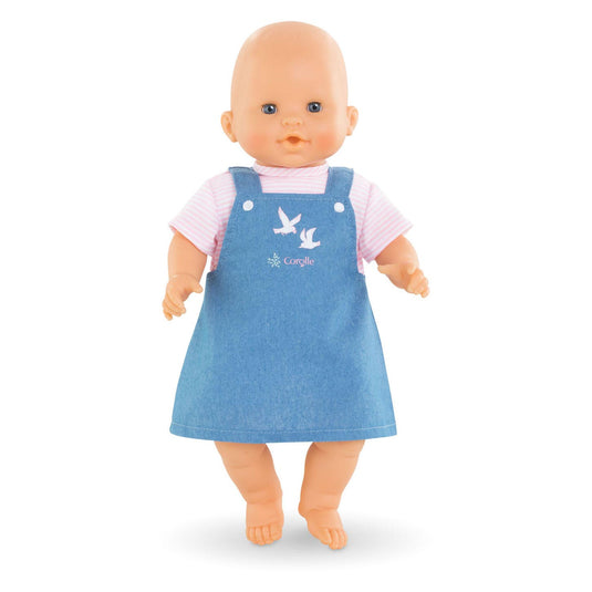 Corolle mon grand poupon - poppenjurk gestreept, 36cm