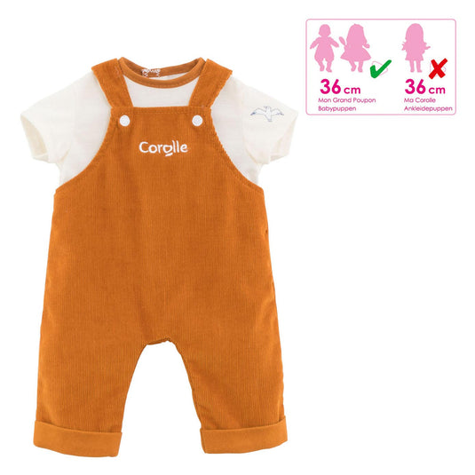 Corolle mon grand poupon - poppen overall 2in1, 36cm