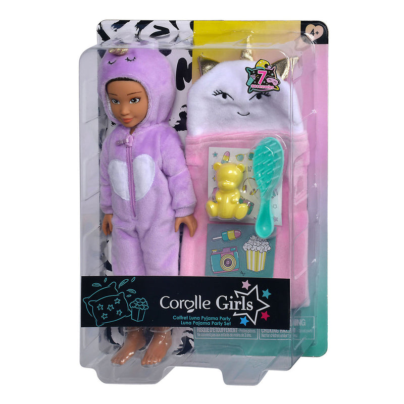 Load image into Gallery viewer, Corolle girls - modepop luna pyjama party set
