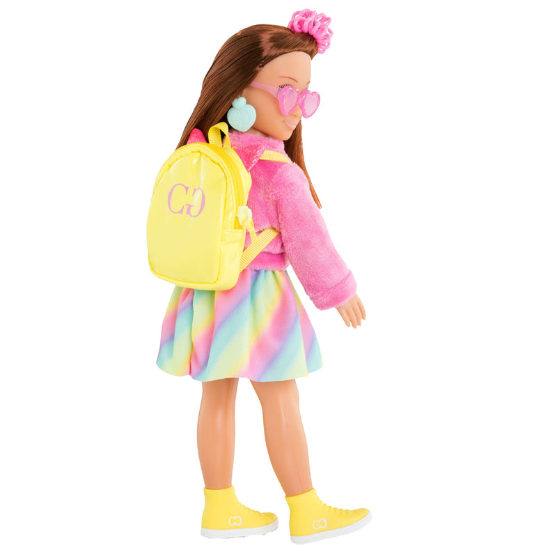 Afbeelding laden in galerijviewer, Corolle poppenkleertjes fluo set - kleurrijke dressing room accessoires.
