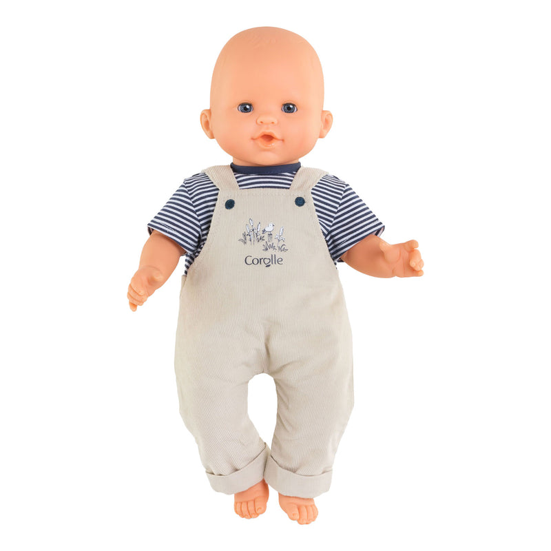 Load image into Gallery viewer, Corolle mon grand poupon tuinbroek ecru en t-shirt, 36cm
