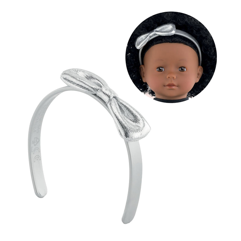 Load image into Gallery viewer, Corolle ma haarband met strik zilver, 36cm
