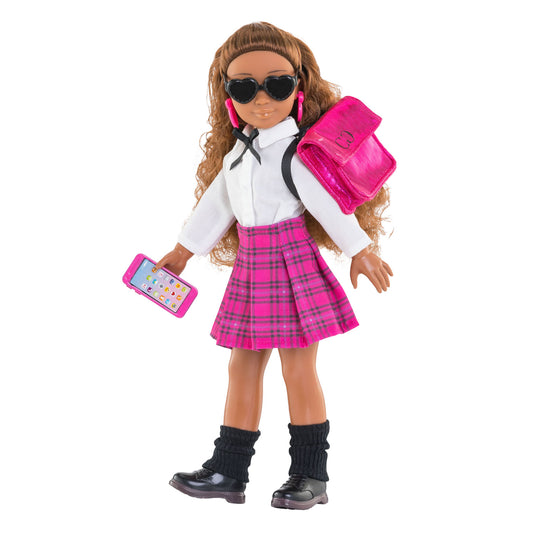 Corolle girls engelse student poppenkleren - mode accessoires set 28 cm.