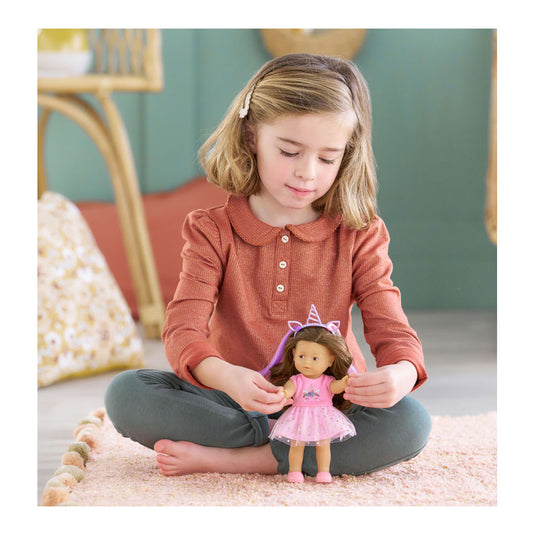 Corolle pop eenhoorn romy 20cm - mini corolline speelset met accessoires.