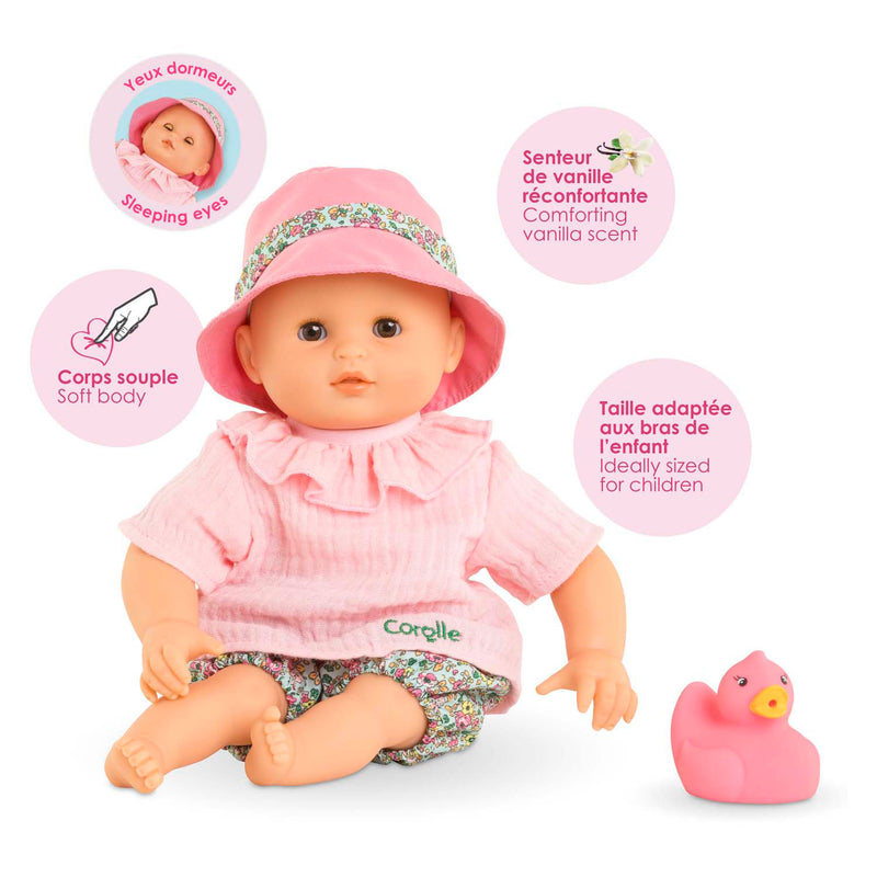 Load image into Gallery viewer, Corolle badpop coralie met badeend - babypop voor in bad, 30cm.
