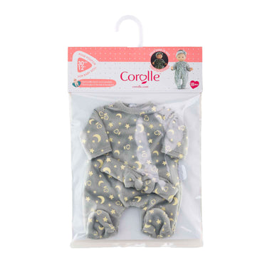 Corolle poppen pyjama en hoofdband 30cm - glow in the dark babypop kleding.