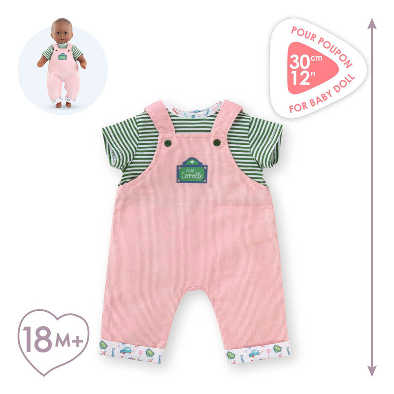 Load image into Gallery viewer, Corolle t-shirt en overall voor babypop, 30cm
