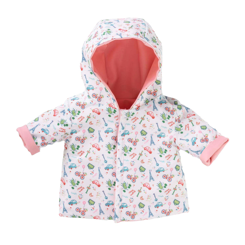 Load image into Gallery viewer, Corolle omkeerbare regenjas voor babypop, 36cm
