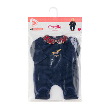 Corolle poppen pyjama - marineblauw - poppenkleding 42cm.