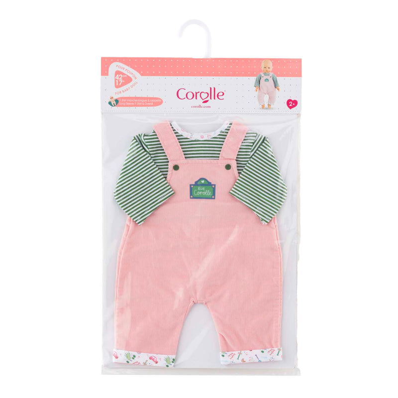 Load image into Gallery viewer, Corolle t-shirt en overall voor babypop, 42cm
