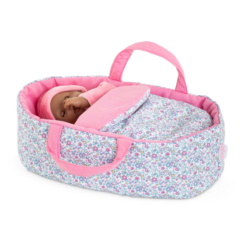 Load image into Gallery viewer, Corolle draagbed poppen bloemen - reiswieg voor babypoppen 30 cm.

