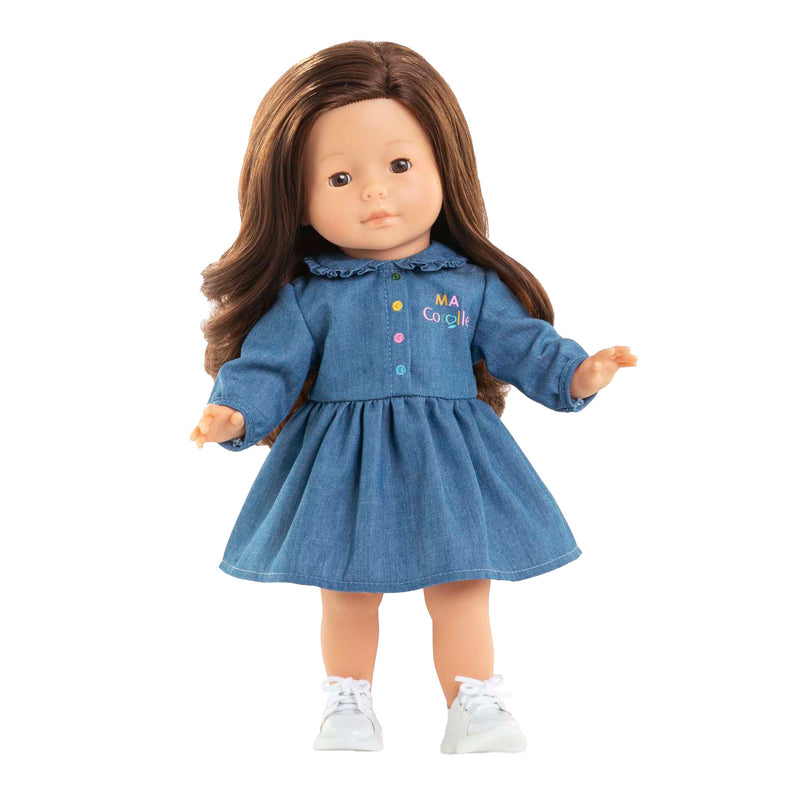 Load image into Gallery viewer, Corolle spijkerjurkje voor babypop, 36cm
