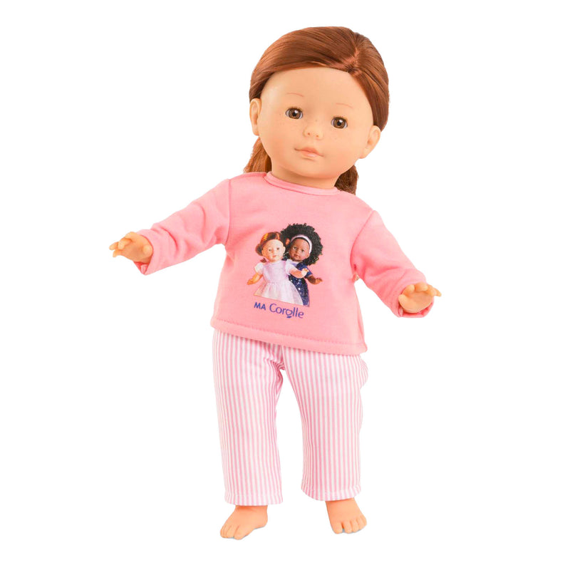 Load image into Gallery viewer, Corolle poppen pyjama roze 36cm - poppenkleding set.
