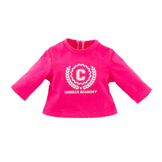 Corolle fuchsia t-shirt voor poppen, 36cm