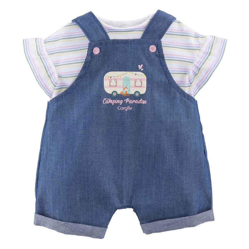 Load image into Gallery viewer, Corolle jeans overall met t-shirt kleine ontdekker - 30cm
