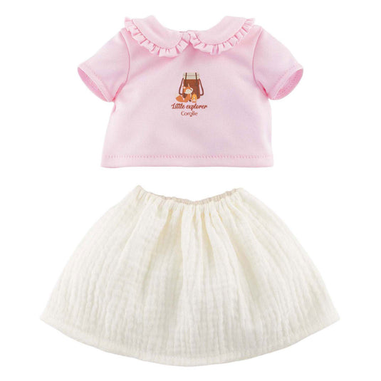 Corolle t-shirt met jurkje kleine ontdekker - 30cm