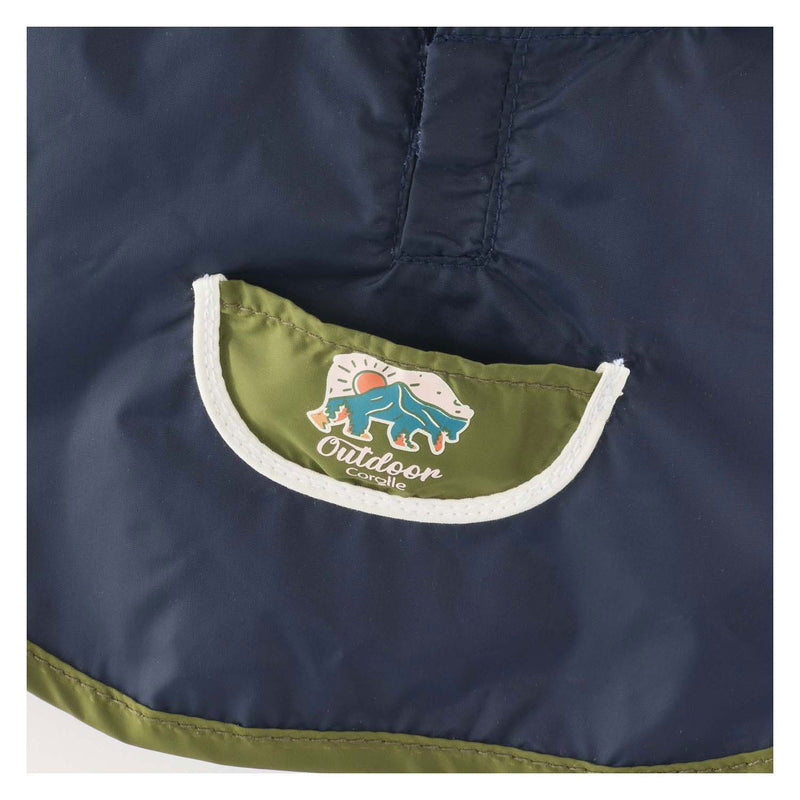 Load image into Gallery viewer, Corolle regenponcho poppenkostuum kleine ontdekker 30cm blauw.
