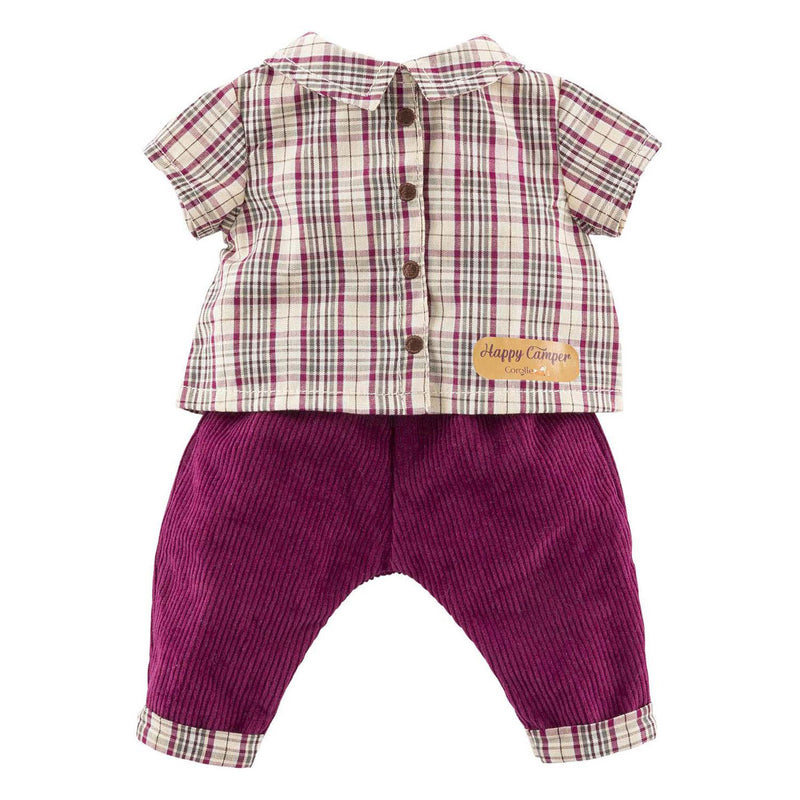 Load image into Gallery viewer, Corolle geruit shirt met broek kleine ontdekker - 36cm
