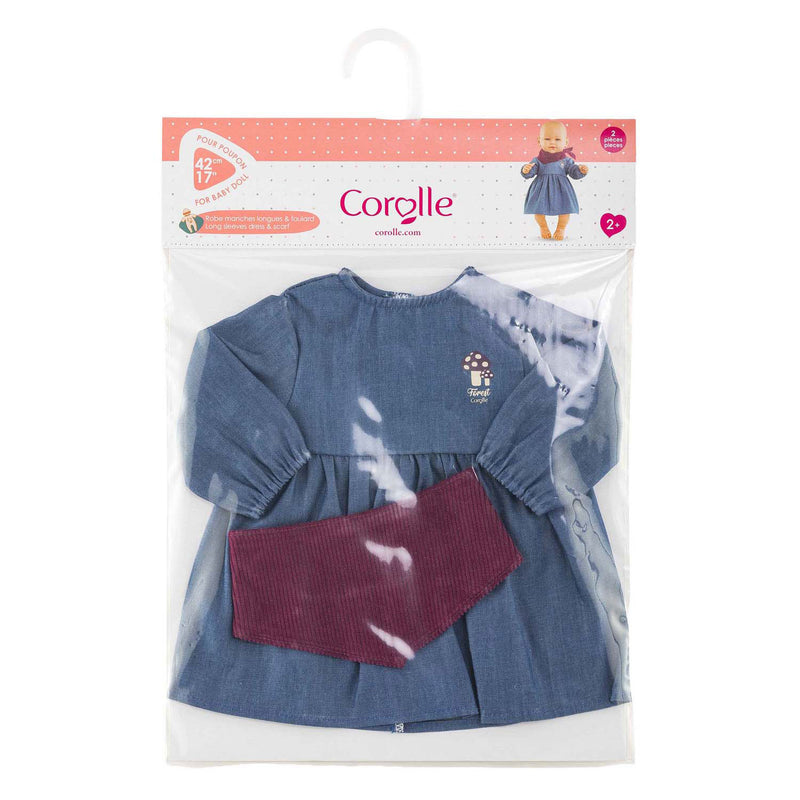 Load image into Gallery viewer, Corolle jeans poppennurk met sjaal kleine ontdekker - 42cm
