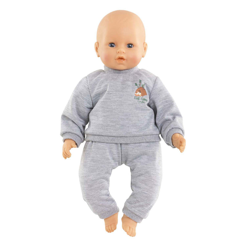 Load image into Gallery viewer, Corolle poppen joggingpak grijs kleine ontdekker 42cm - poppenkleding.
