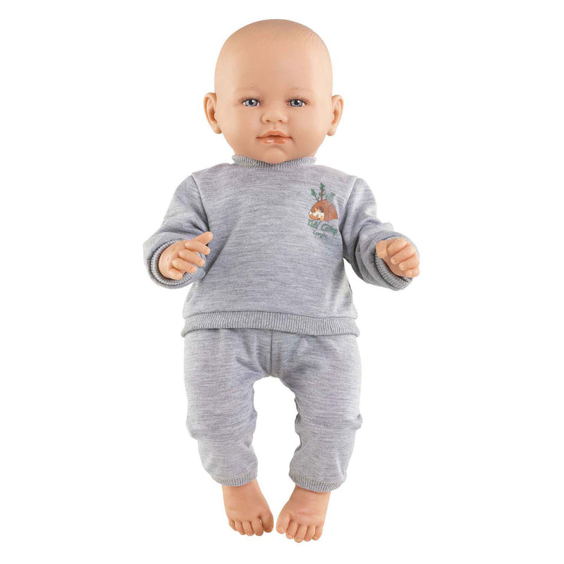 Load image into Gallery viewer, Corolle poppen joggingpak grijs kleine ontdekker 42cm - poppenkleding.
