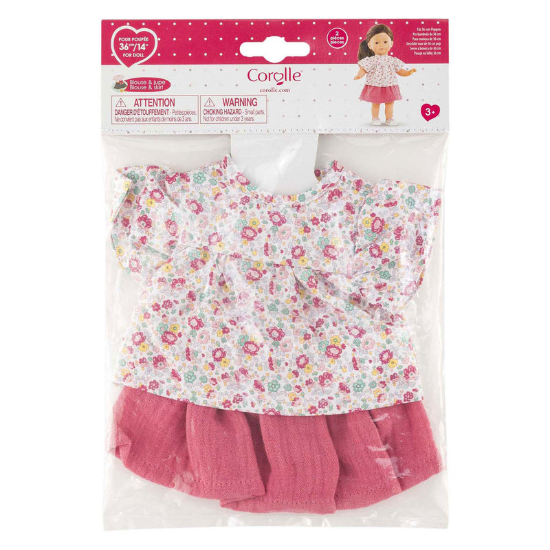 Load image into Gallery viewer, Corolle ma poppenblouse en rok - 36cm
