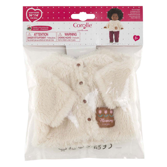 Corolle ma gevoerde poppen jas - kleine ontdekker - 36cm