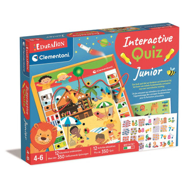 Clementoni education - interactive quiz junior - educatief speelgoed - kleuter speelgoed - 4+ jaar