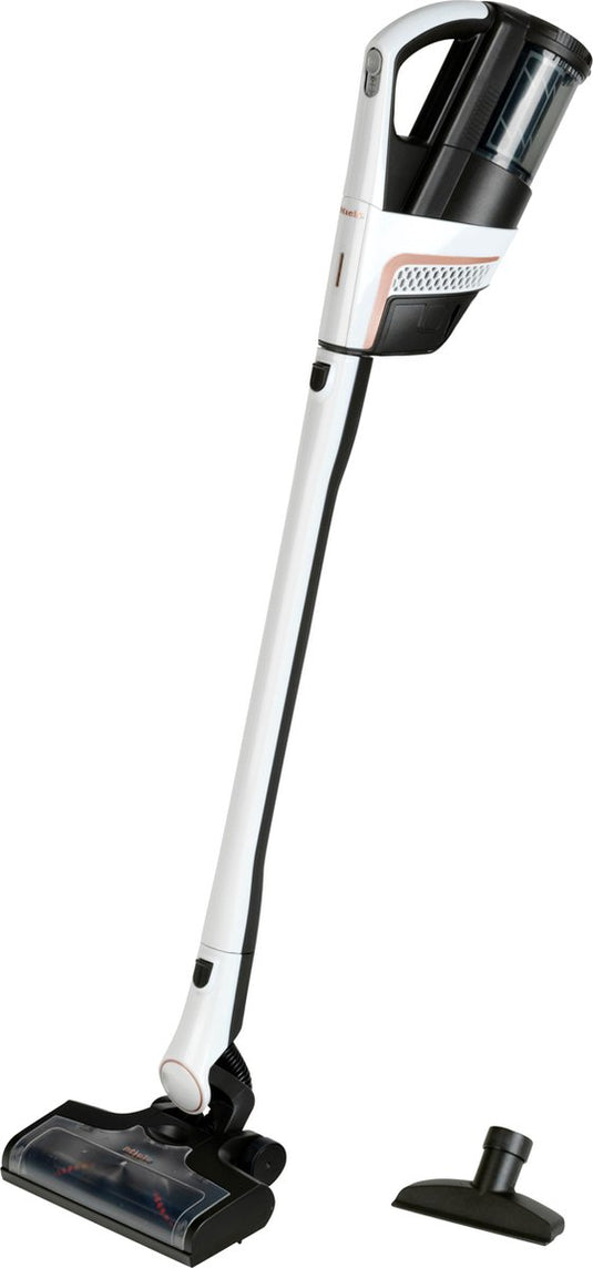 Klein toys miele triflex stofzuiger - incl. extra kleine zuigmond, verwijderbare stofreservoir en vloerzuigmond - zwart wit