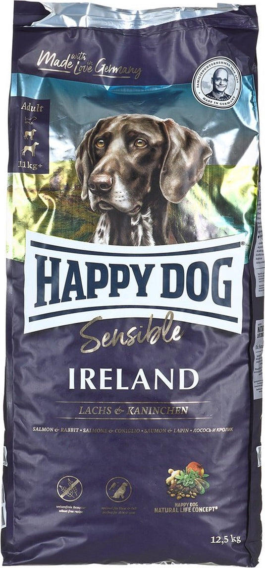 Happy dog fodder supreme sensible - ireland adult salmon rabbit 12,5 kg