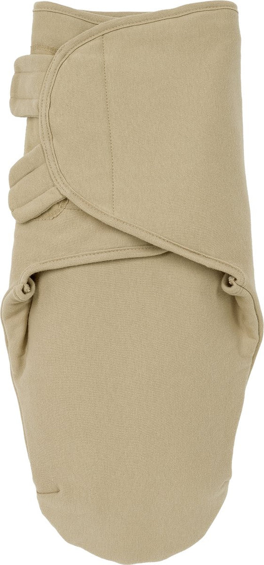 Meyco baby uni swaddle inbakerdoek gevoerd - sand - 0-3 maanden - 2.0 tog