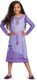 Disguise disney - wish, asha jurk classic, maat m (7-8 jaar), meisjes