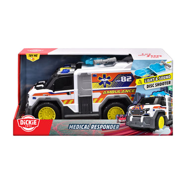 Dickie toys - ambulance - ziekenwagen - licht en geluid - vanaf 3 jaar