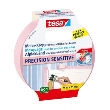Tesa easy cover perfect+ refill m - 2in1 schildersfolie met schilderstape van washi-papier - voor maskeren en maskeren tijdens schilderwerkzaamheden - 17 m x 2,60 m
