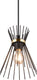 Rl live your light reality rod hanglamp - zwart goud