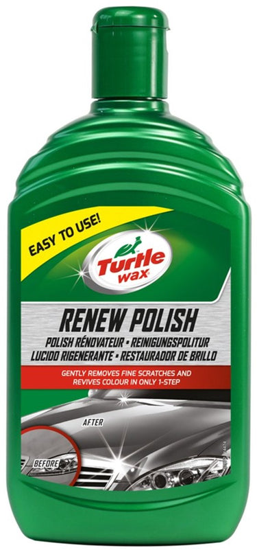Turtle wax gl renew polish - verwijdert krassen, schaafplekken en verwering - brengt kleur terug – voor doffe, verbleekte lakken - perfect voor oudere auto’s - 500ml