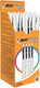 Bic cristal up balpennen - zwart - doos van 20 stuks - medium punt 1,2 mm