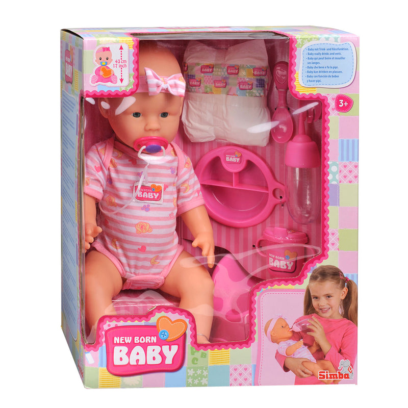 Load image into Gallery viewer, New born baby drink- en plaspop, 8dlg.
