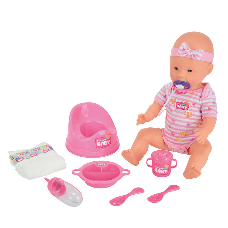 Load image into Gallery viewer, New born baby drink- en plaspop, 8dlg.
