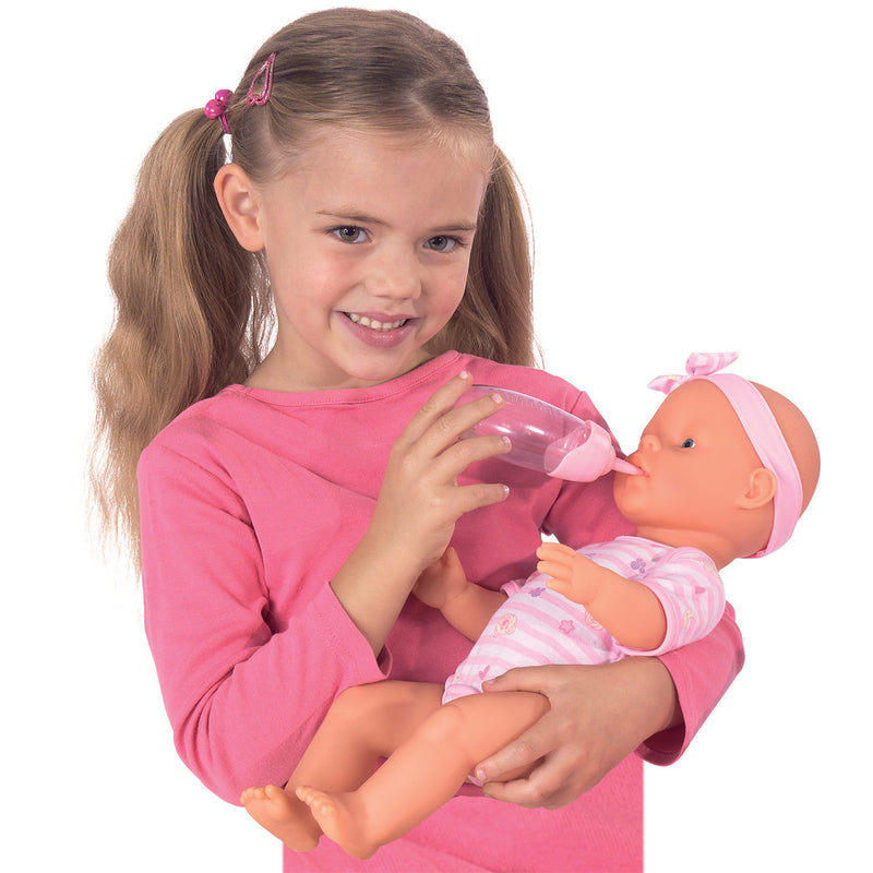 Load image into Gallery viewer, Simba - new born baby - babypop - 43 cm - slapende ogen - roze - drink en plasfunctie - babypop
