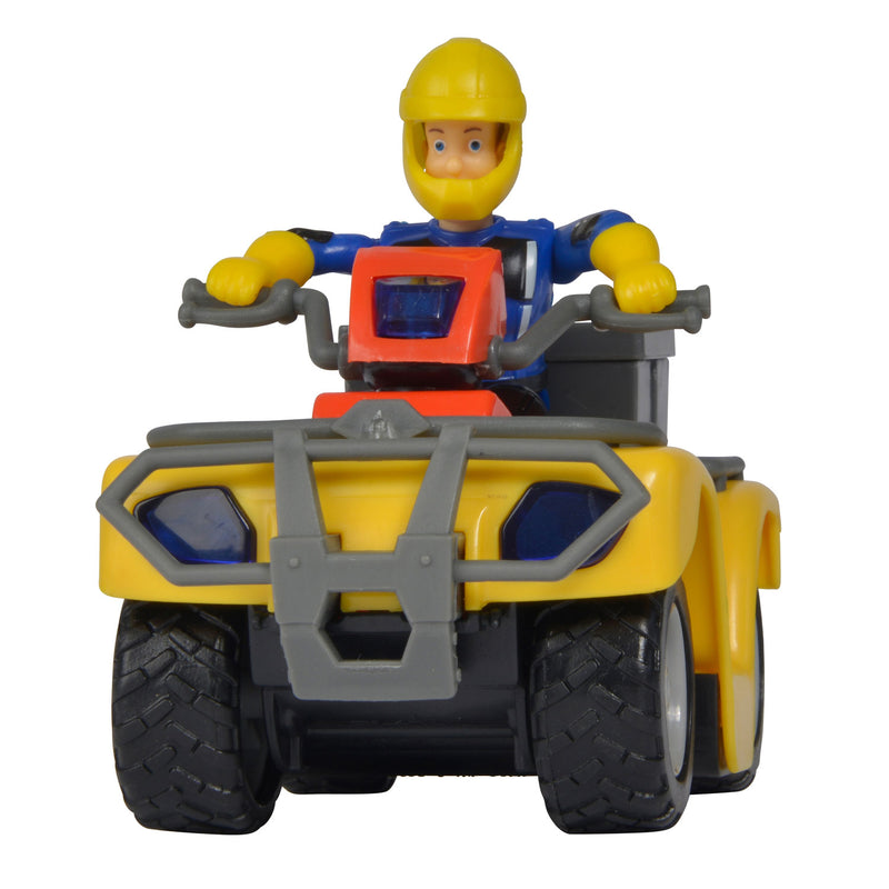Load image into Gallery viewer, Simba brandweerman sam speelgoed quad met figuur - actievoertuig.
